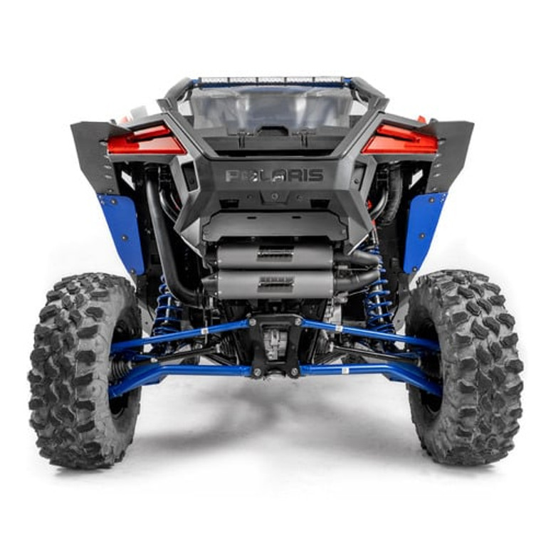 HMF Titan Quiet Series Dual Full Exhaust Polaris Pro XP/Turbo R - GunMetal