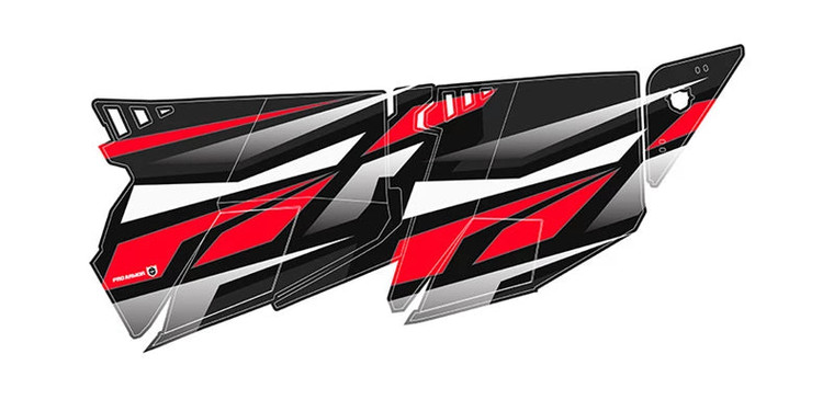 Pro Armor Polaris RZR XP 4 Stealth Door Graphic Black Pearl