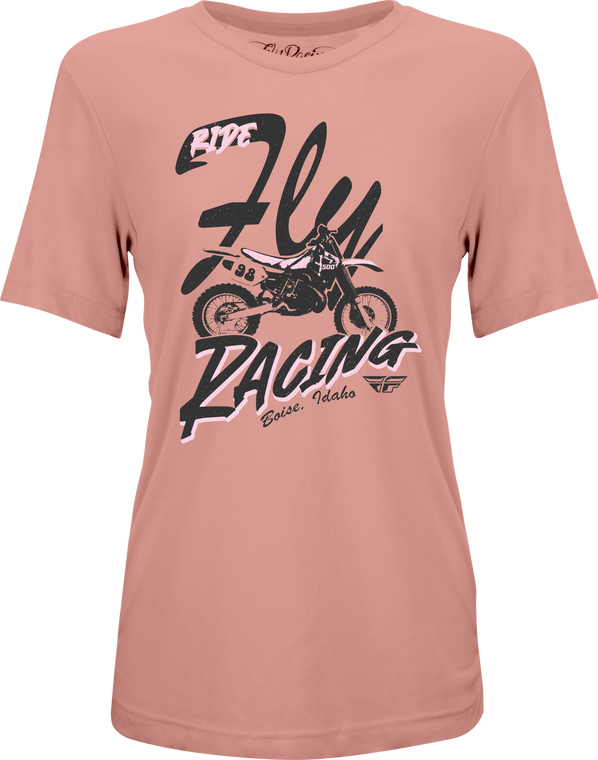 Fly Racing - Fly Women's Vintage Tee Pink Sm - 356-4033S