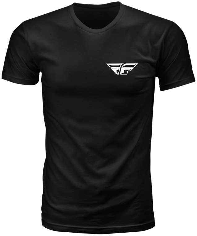 Fly Racing - Fly Staple Tee Black Sm - 354-0404S