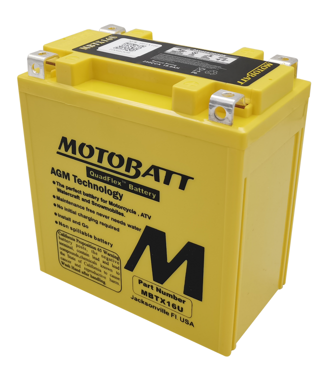 Motobatt - Battery Mbtx16u Sealed Factory Activated - MBTX16U