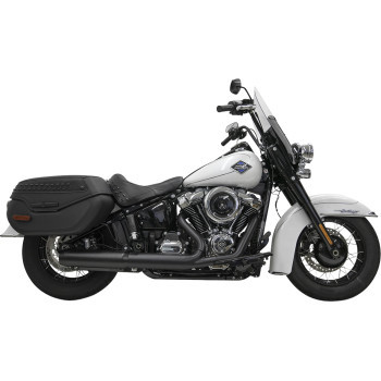 Bassani Xhaust - Muffler Slip-on 4" Black W/2.5"x10" Baffle Core 49 State - 1S38FB