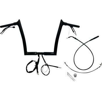 Fat Baggers Inc. - H-bar Ez Install Wired 1.25" Pointed Top Blk 12" Fltrx, Se - 949912-B