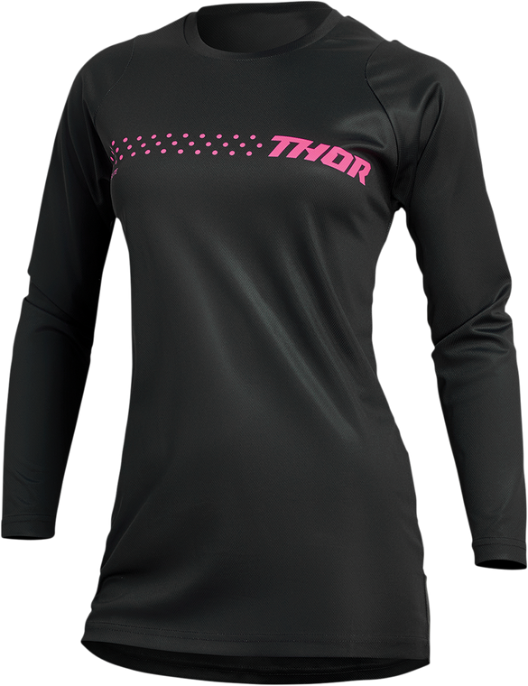 Thor - Women's Sector Minimal Jersey - Black/Pink - XS - Women's Sector Minimal Jersey - 2911-0247