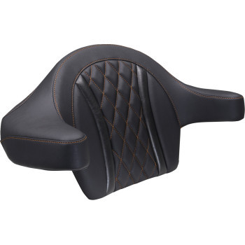 Mustang - Pad Backrest Tpak Dlx Diam Orange Thread - 88430MO