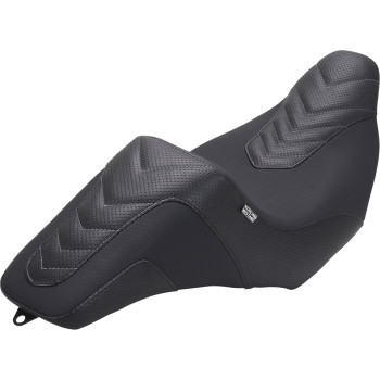 Mustang - Seat Kodlin Squareback Black W/ Gun Metal Thread - 76324GM