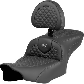 Saddlemen - Seat Roadsofa Dragon Dark Grey Stitch W/driver Br - 823-07-208B2