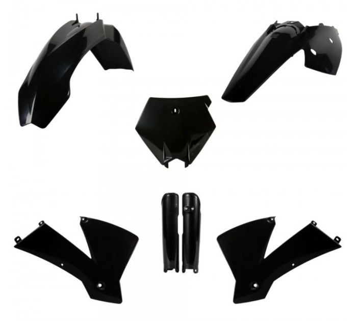 Polisport - Polisport Replica Plastic Kit,full Kit Ktm Black - 91435