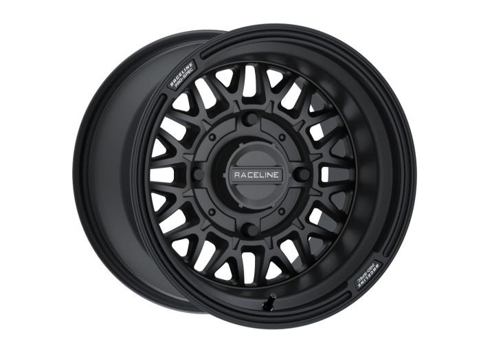 Raceline Wheels - Raceline Omega Black 15x7 4x156 +10 - A13B-57056+10