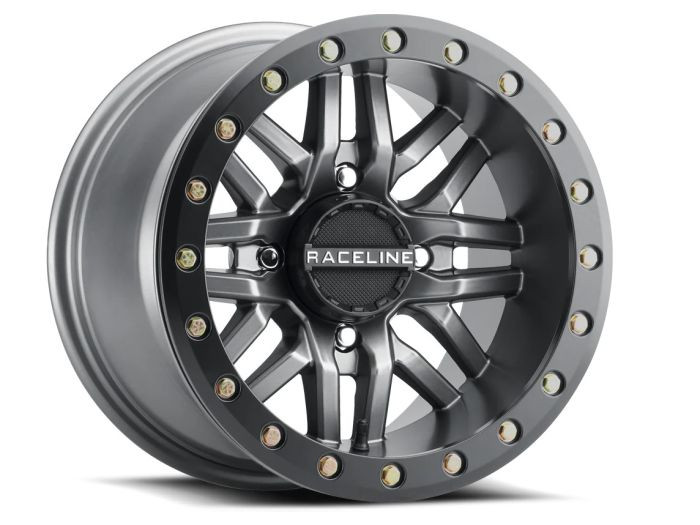 Raceline Wheels - Raceline Bl Ryno Gun Metal W/black Ring 14x7 4x137 (5+2) - A91G-47037-52