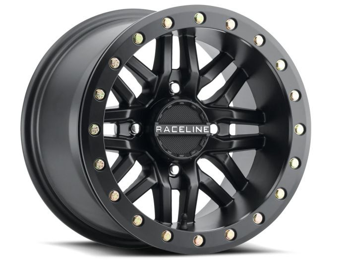 Raceline Wheels - Raceline Bl Ryno Black W/black Ring 15x7 4x137 (5+2) - A91B-57037-52
