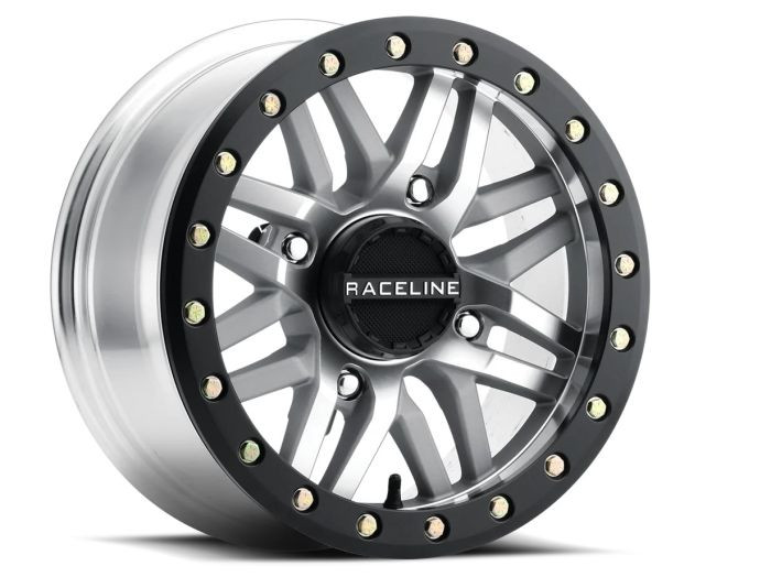 Raceline Wheels - Raceline Bl Ryno Black Machined W/blk Ring 15x10 4x156 0mm - A91MA-51056-00