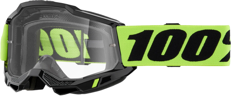 100-Percent - Accuri 2 Junior Goggle Neon Yellow Clear Lens - 50024-00012