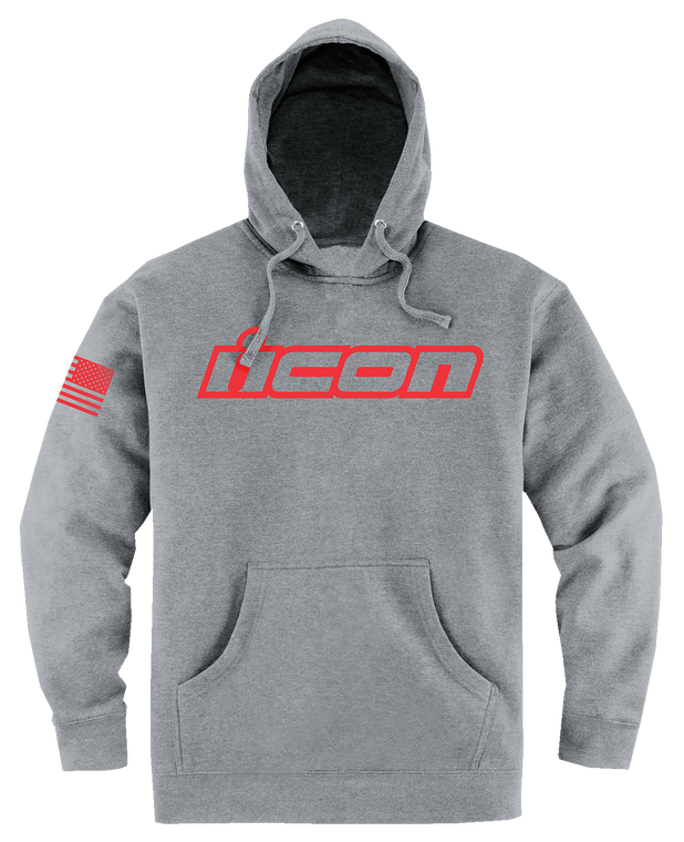 Icon - Clasicon Hoodie - Heather Gray - Medium - Clasicon Hoodie - 3050-6528