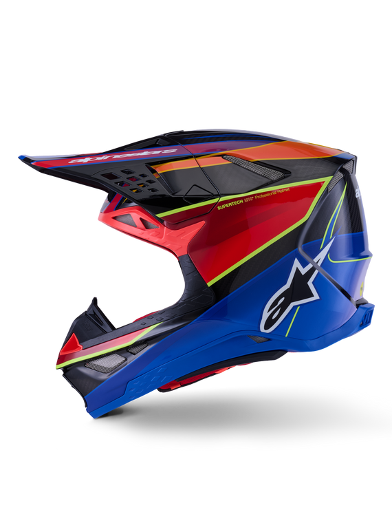Alpinestars - Supertech S-m10 Era Helmet Blu/rd/ylw Fluo Glossy Md - 8301223-7356-M