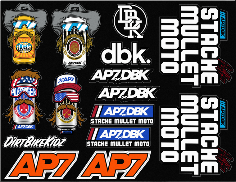 Dbk - Ap7 Sticker Sheet 8.5"x11" - AC-AP7-SS-DECAL
