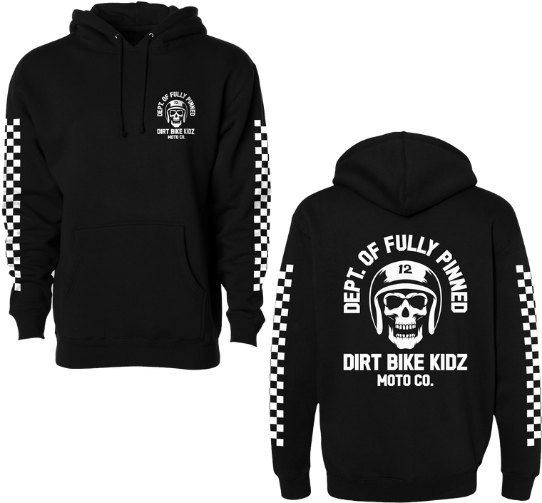 Dbk - Fully Pinned Youth Hoodie Black Yx - YH-FPINNED-XL