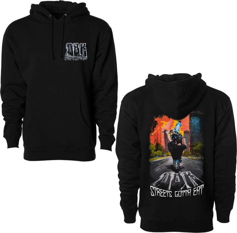 Dbk - Streets Gotta Eat Hoodie Black Sm - AH-STREETSEAT-S