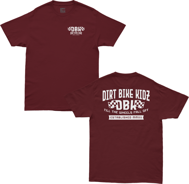 Dbk - Till The End Tee Burgundy Sm - AT-TILTHEEND-BURG-S