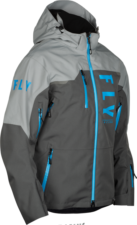 Fly Racing - Carbon Jacket Grey/blue Xl - 470-5207X