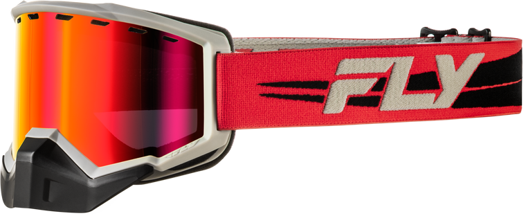 Fly Racing - Focus Snow Goggle Red/blk W/red Mirror/rose Lens - 37-50086