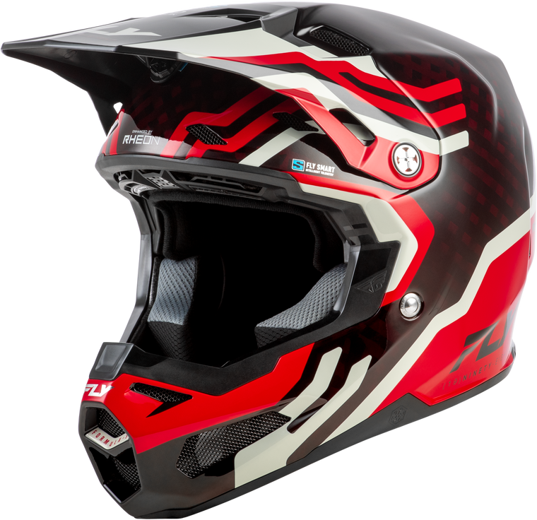 Fly Racing - Formula S Carbon Byte Helmet Red Carbon/red/grey Xs - 73-4451XS