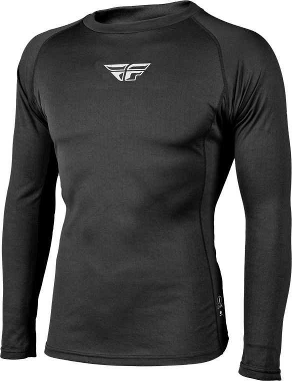 Fly Racing - Heavyweight Baselayer Top Black Sm - 354-6403S