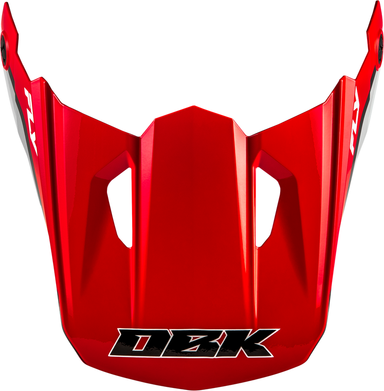 Fly Racing - Kinetic Dbk Helmet Visor Red/black/grey Xl/2x - 73-8678VX
