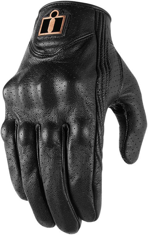 Icon - Pursuit Classic Perforated Gloves - Black - 3XL - Pursuit Classic Perforated Gloves - 3301-3835