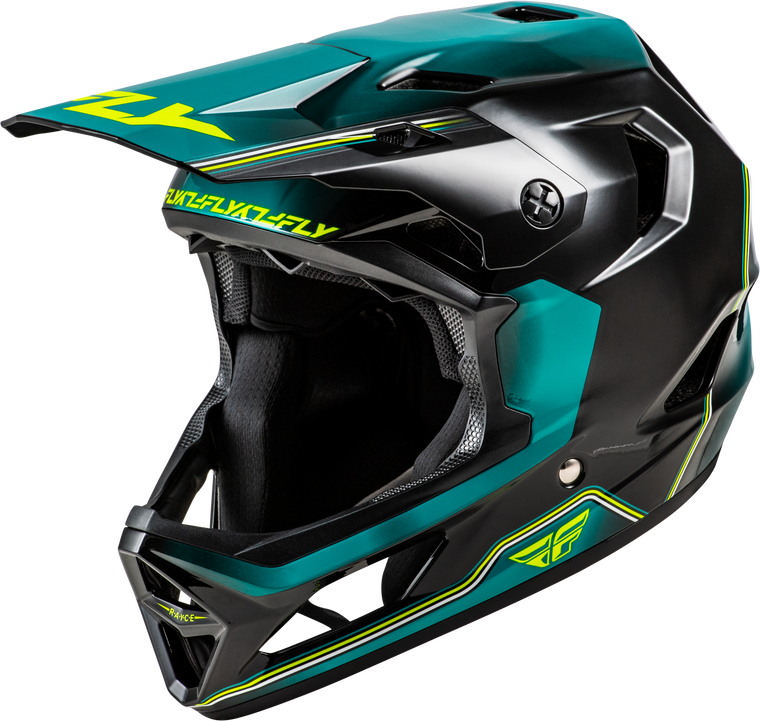 Fly Racing - Rayce Repeat Bicycle Helmet Black/teal/hi-vis Xs - 73-3623XS