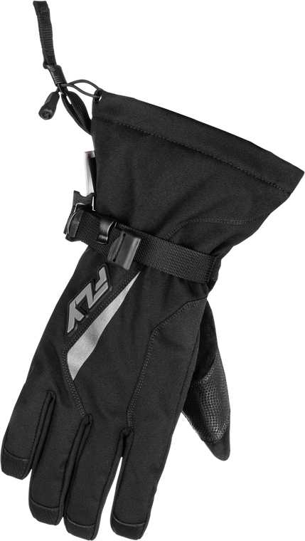 Fly Racing - Title Gauntlet Gloves Black/grey Sm - 371-0604S