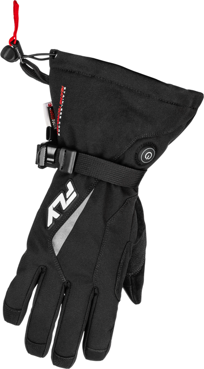 Fly Racing - Title Heated Gauntlet Gloves Black Lg - 476-2941L