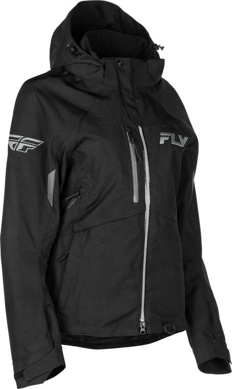 Fly Racing - Women's Carbon Jacket Black/grey Lg - 470-5210L