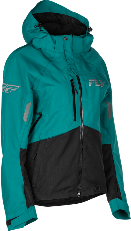 Fly Racing - Women's Carbon Jacket Deep Lake/black Lg - 470-5212L