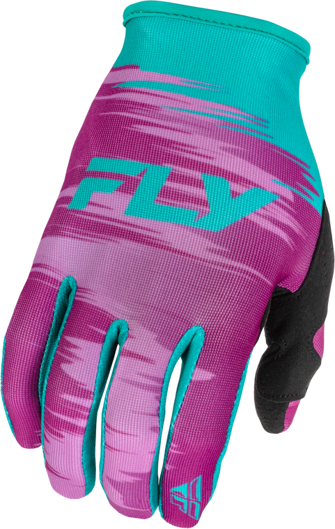 Fly Racing - Women's Lite Gloves Pink/turquoise Lg - 379-612L
