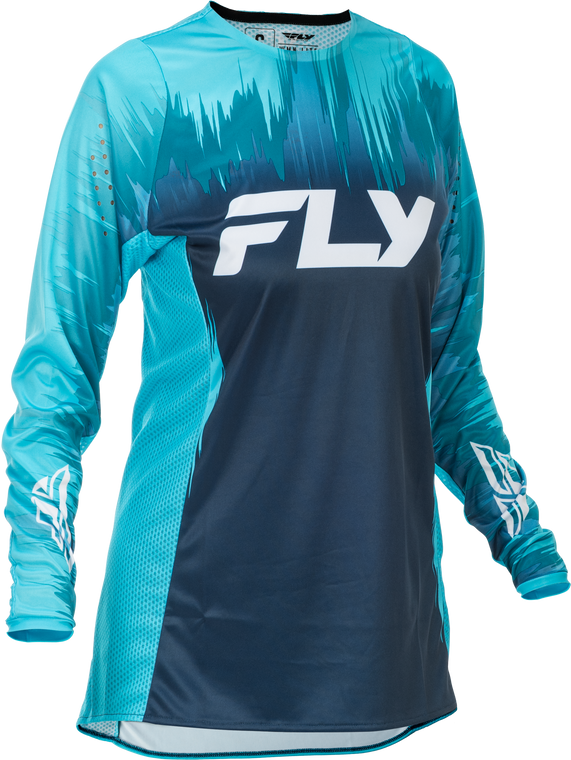 Fly Racing - Women's Lite Jersey Aqua/navy/white Sm - 379-621S