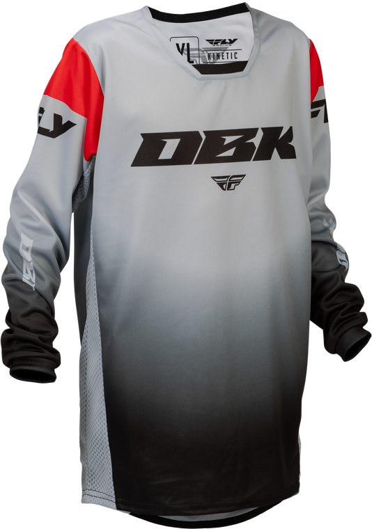 Fly Racing - Youth Kinetic Dbk Jersey Grey/black/red Ys - 379-520YS