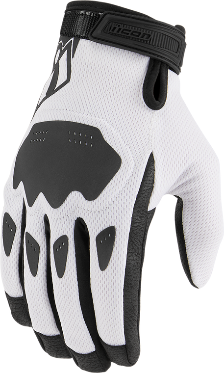 Icon - Hooligan CE Gloves - White - XL - Hooligan CE Gloves - 3301-4393