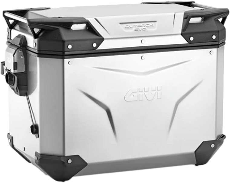 Givi - Outback Evo Smart Case 48l Left Only Silver - OBKEV48AL