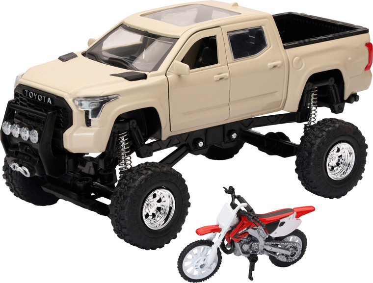 New-ray - Replica 4x4 Truck/dirt Bike Mud Tundra Honda - SS-54456