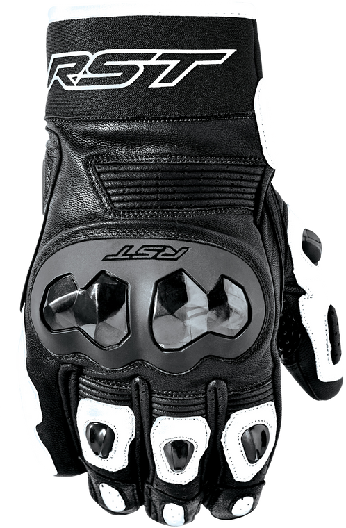 Rst - Freestyle 3 D3o Glove Black/white Leather Xs - 103668WHI-07