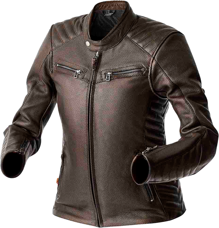 Rst - Roadster Air D3o Ladies Jacket Brown Leather Xs - 103644BRN-08