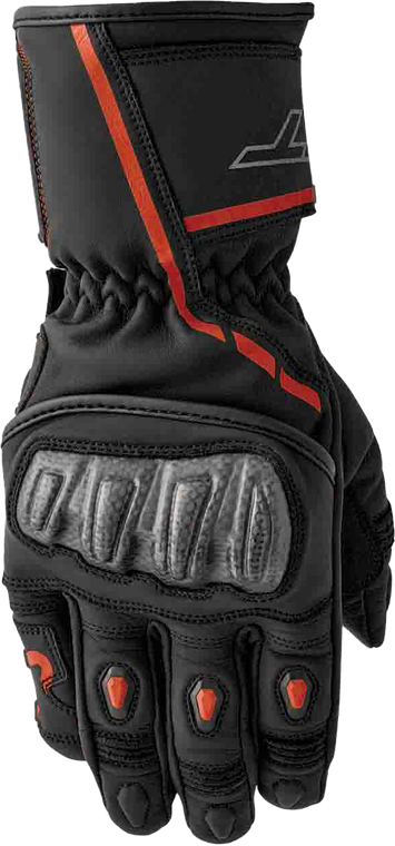 Rst - S1 D3o Glove Blk/red Leather Xl - 103650RED-11