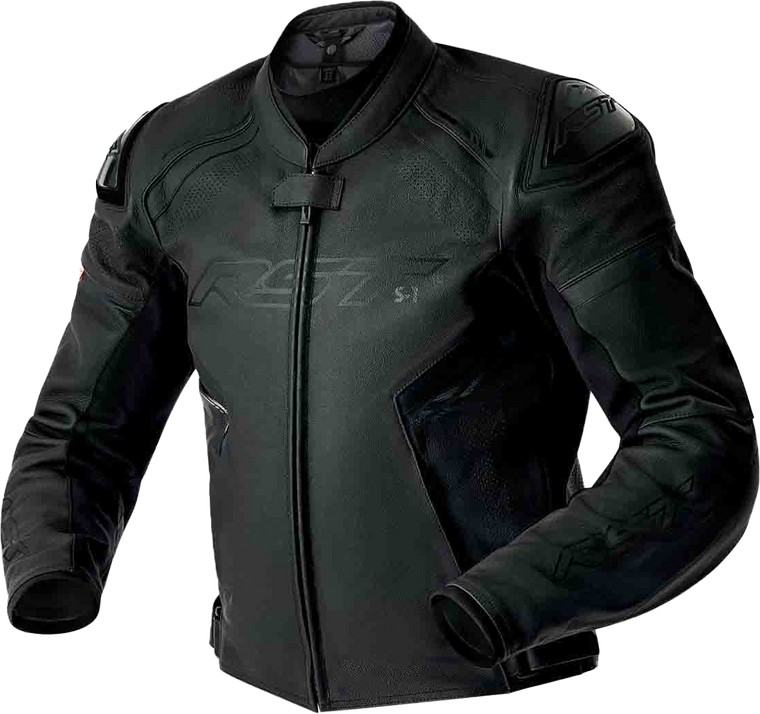 Rst - S1 D3o Leather Jacket Black Lg - 103605BLK-44