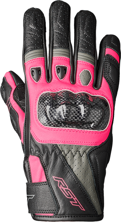 Rst - Stunt Iii Ce Ladies Glove Black / Pink / Grey Xl - 102097PNK-09