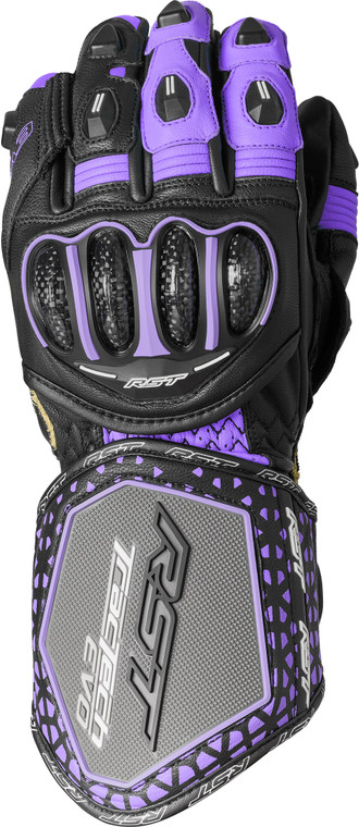 Rst - Tractech Evo 4 Ce Ladies Glove Black/fushia/grey Leather Lg - 103495PNK-08