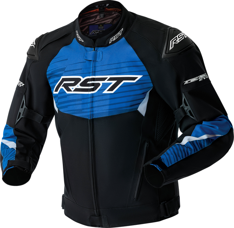 Rst - Tractech Evo 5 D3o Jacket Black/blue Textile Md - 103640BLU-42