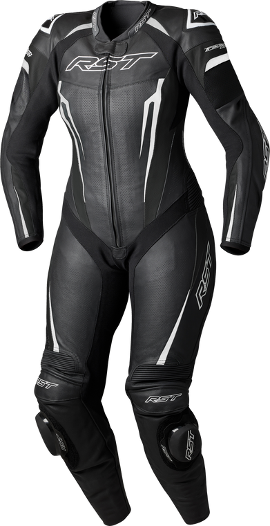 Rst - Tractech Evo D3o Ladies Suit Black/white Leather 2xl - 103706WHI-18