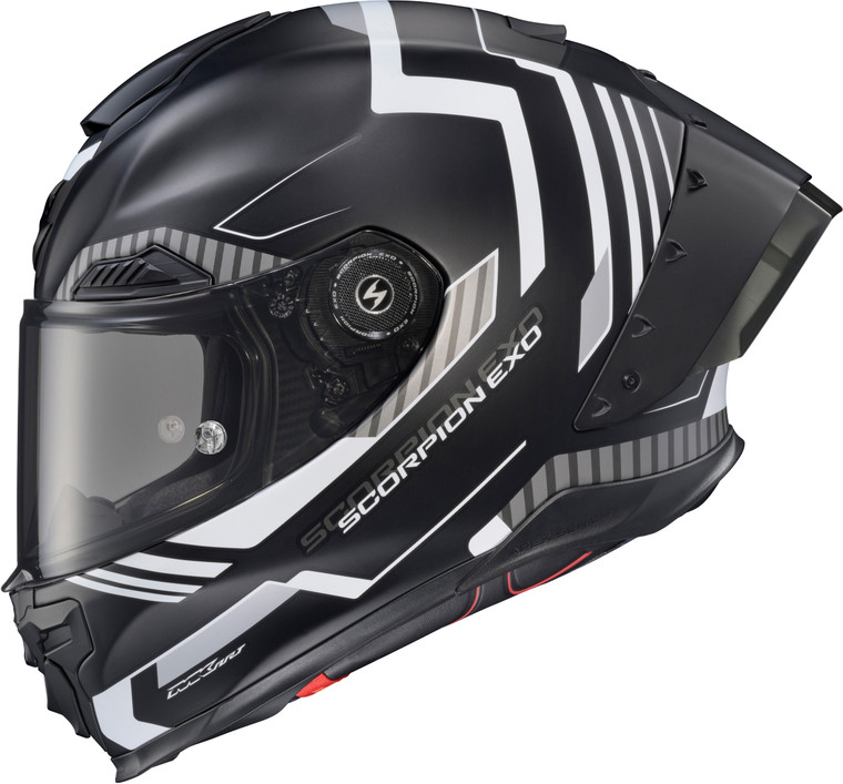 Scorpion Exo - Apex Exo-warp Full Face Helmet Atarax Black/white Lg - WAR-3545