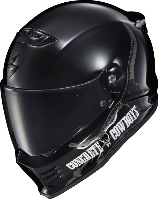 Scorpion Exo - Covert Fx Full Face Helmet Concrete Cowboys Gloss Blk 3x - CFX-2318